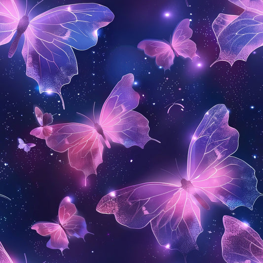 Celestial Butterfly Garden Pattern 3 Quilting Cotton Fabric