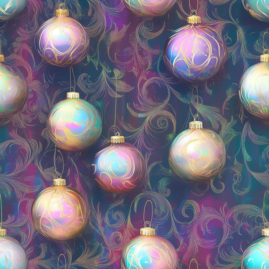 Celestial Christmas Ornaments Pattern 10 Quilting Cotton Fabric