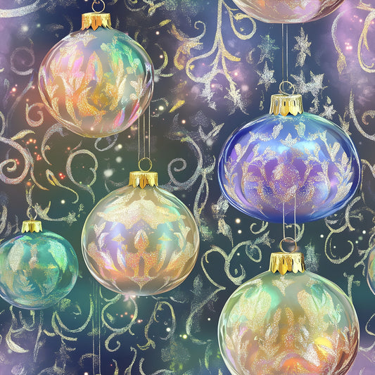 Celestial Christmas Ornaments Pattern 16 Quilting Cotton Fabric