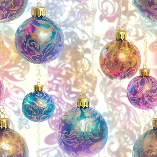 Celestial Christmas Ornaments Pattern 17 Quilting Cotton Fabric