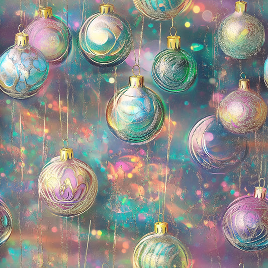 Celestial Christmas Ornaments Pattern 7 Quilting Cotton Fabric