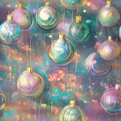 Celestial Christmas Ornaments Pattern 7 Quilting Cotton Fabric