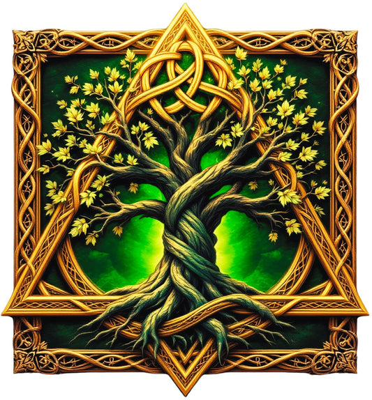 Celtic Tree of Life Fabric Panel