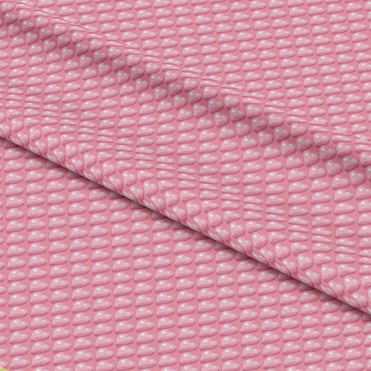 - Charm Keeper Pattern 19 Quilting Cotton Fabric  
- pink  
- soft pink  
- heart shapes  
- repeating hearts  
- textured fabric  
- cotton fabric  
- quilting material  
- pastel colors  
- smooth textile  
- sewing fabric  
- craft fabric