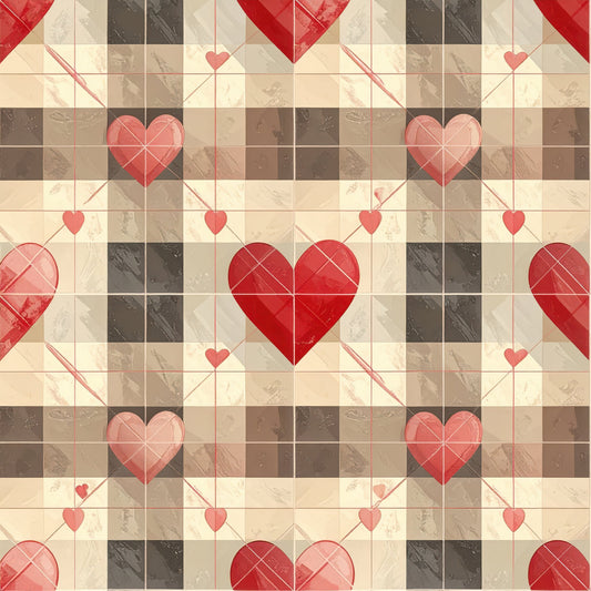 Charming Heart Pattern 5 Quilting Cotton Fabric