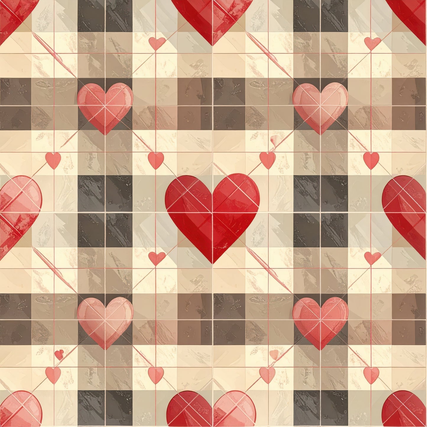 Charming Heart Pattern 5 Quilting Cotton Fabric