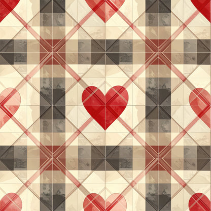 Charming Heart Pattern 9 Quilting Cotton Fabric