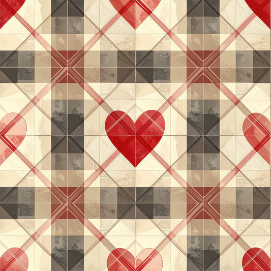 Charming Heart Pattern 9 Quilting Cotton Fabric