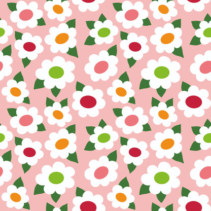 Checkered Florals Pattern 2 Quilting Cotton Fabric