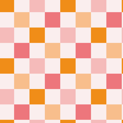 Checkered Florals Pattern 3 Quilting Cotton Fabric