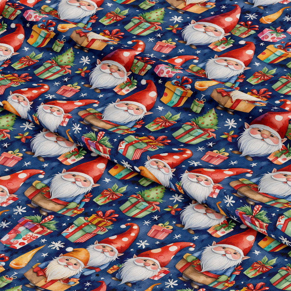 Christmas Gnomes Pattern 11 Quilting Cotton Fabric