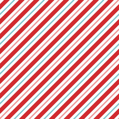 Diagonal stripes pattern with alternating red, white, and green lines.