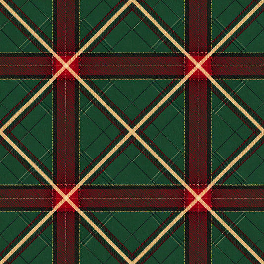 Christmas Ornament Luxe Pattern 14 Quilting Cotton Fabric