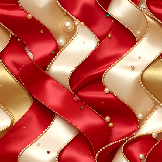 Christmas Ornament Luxe Pattern 18 Quilting Cotton Fabric