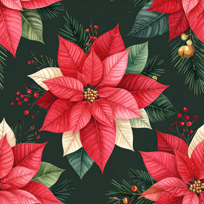 Christmas Ornament Luxe Pattern 2 Quilting Cotton Fabric