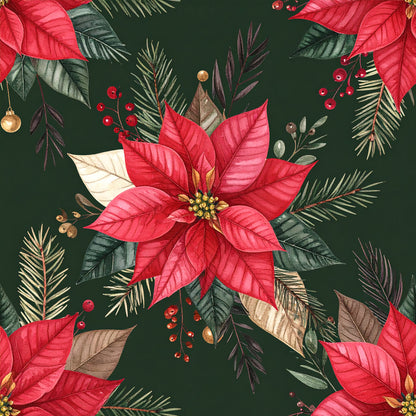 Christmas Ornament Luxe Pattern 3 Quilting Cotton Fabric