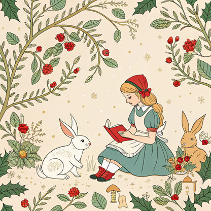 Christmas in Wonderland Pattern 31 Quilting Cotton Fabric