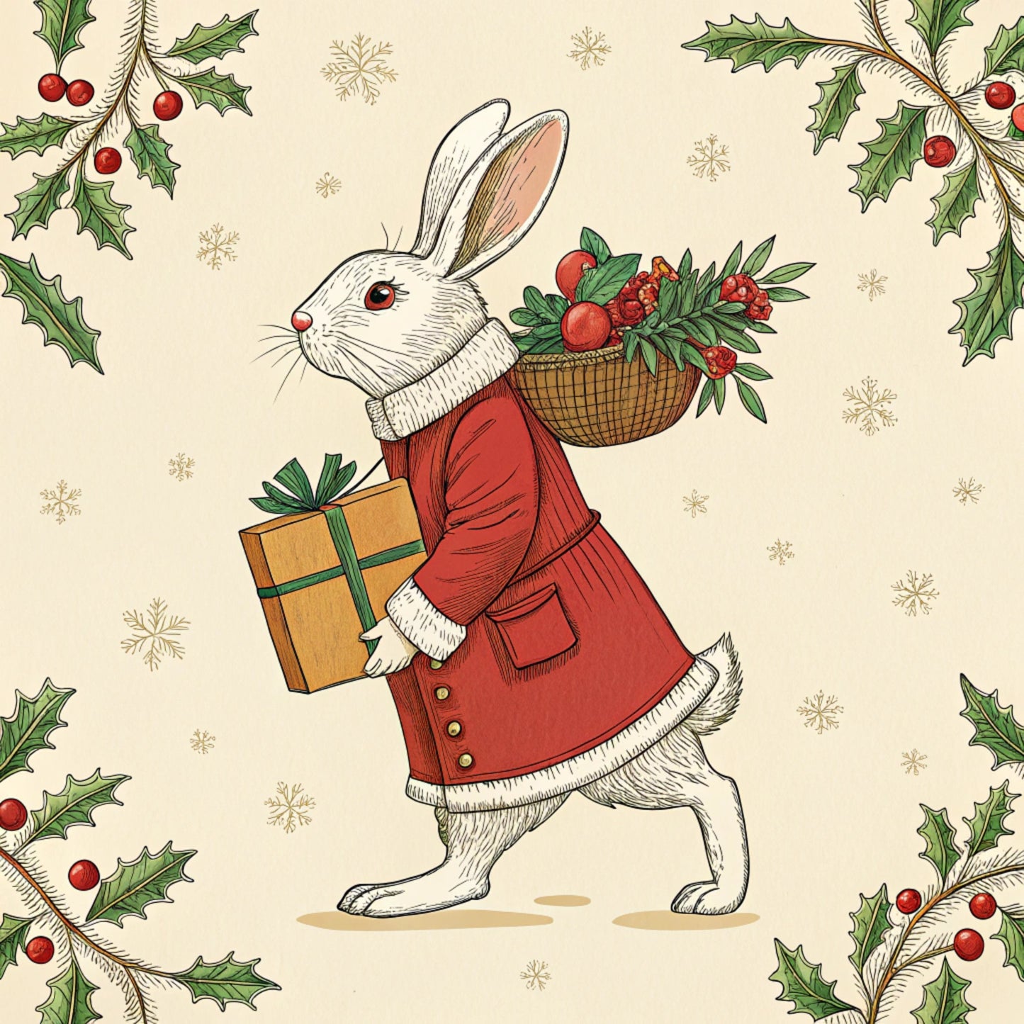 Christmas in Wonderland Pattern 32 Quilting Cotton Fabric