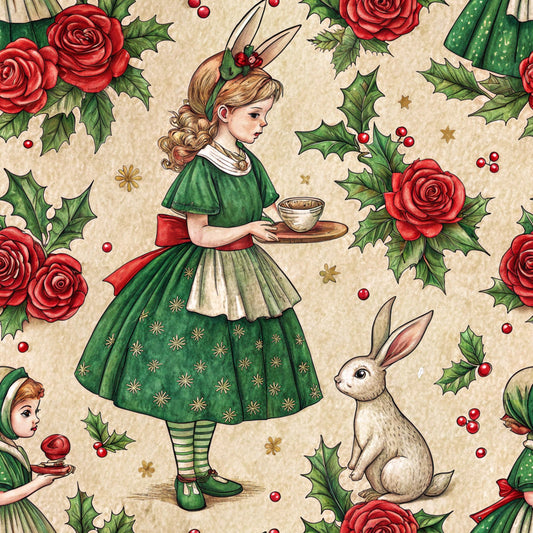 Christmas in Wonderland Pattern 33 Quilting Cotton Fabric
