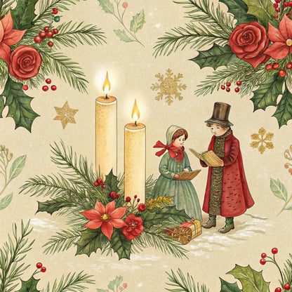 Christmas in Wonderland Pattern 34 Quilting Cotton Fabric