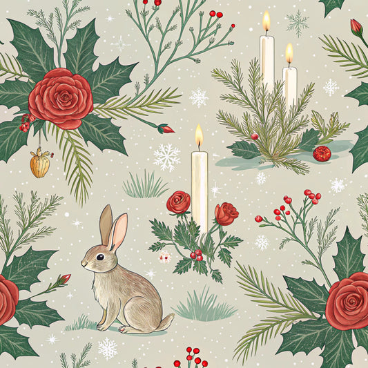 Christmas in Wonderland Pattern 35 Quilting Cotton Fabric