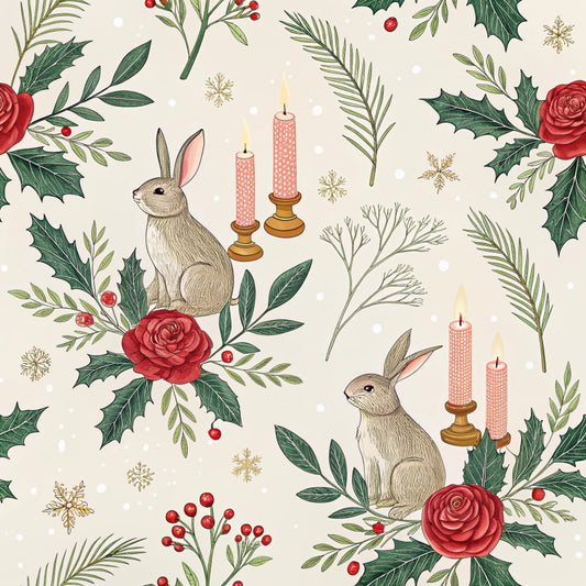 Christmas in Wonderland Pattern 44 Quilting Cotton Fabric