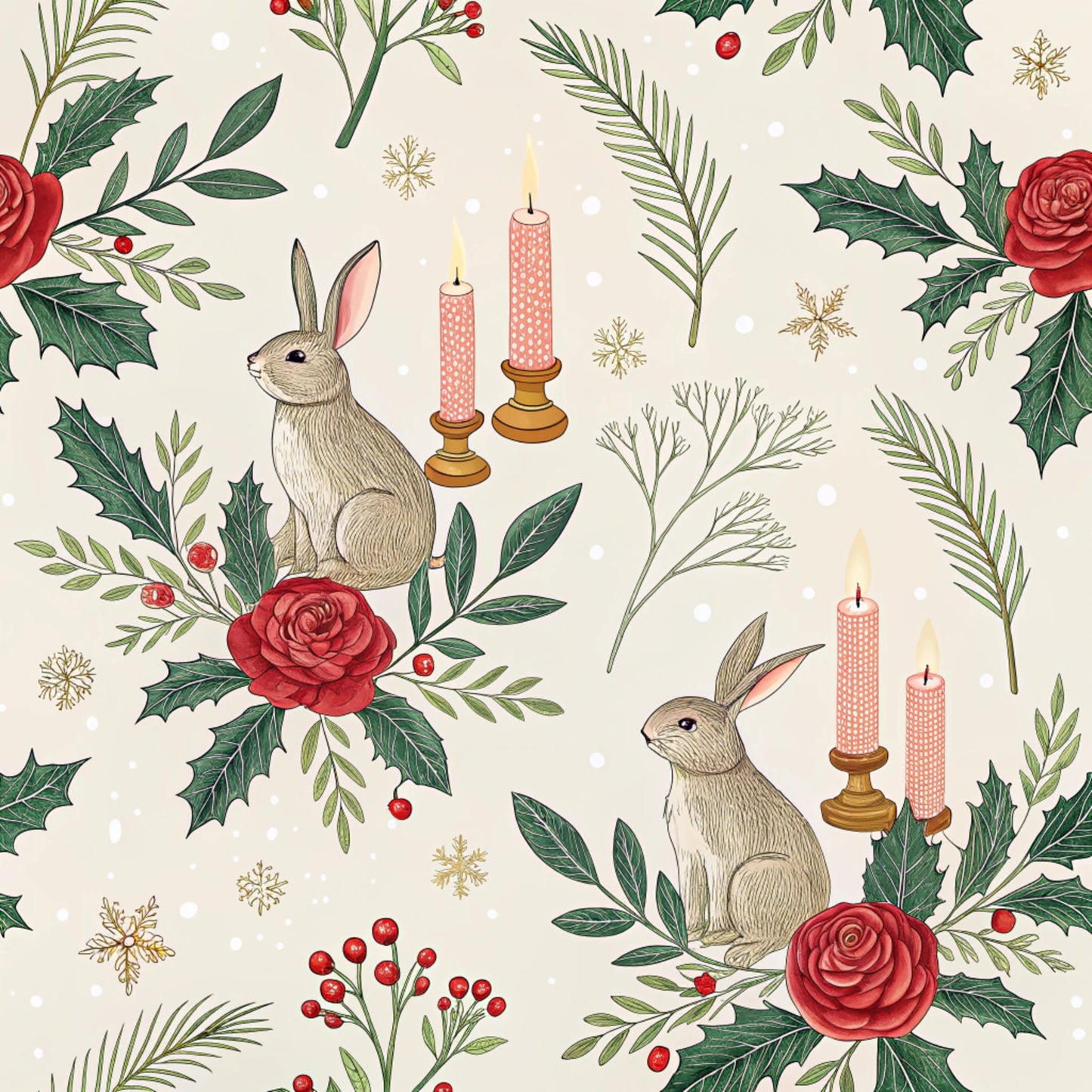 Christmas in Wonderland Pattern 44 Quilting Cotton Fabric