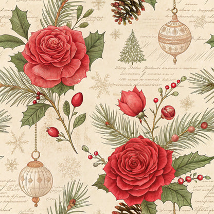 Christmas in Wonderland Pattern 47 Quilting Cotton Fabric