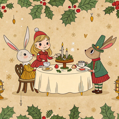 Christmas in Wonderland Pattern 49 Quilting Cotton Fabric