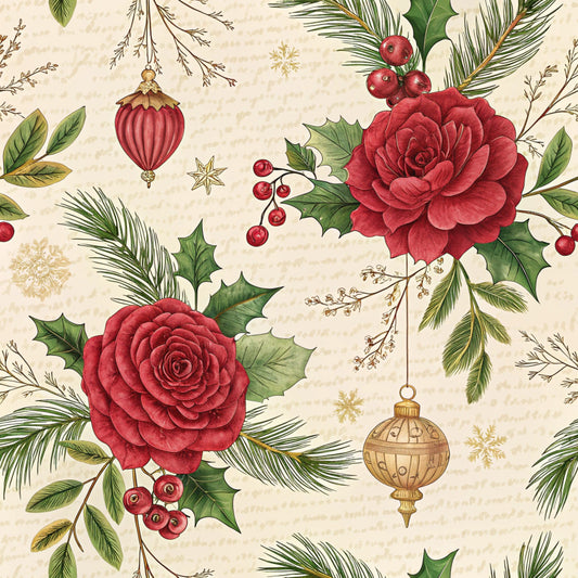 Christmas in Wonderland Pattern 51 Quilting Cotton Fabric
