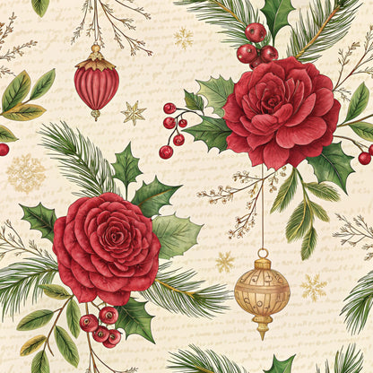 Christmas in Wonderland Pattern 51 Quilting Cotton Fabric