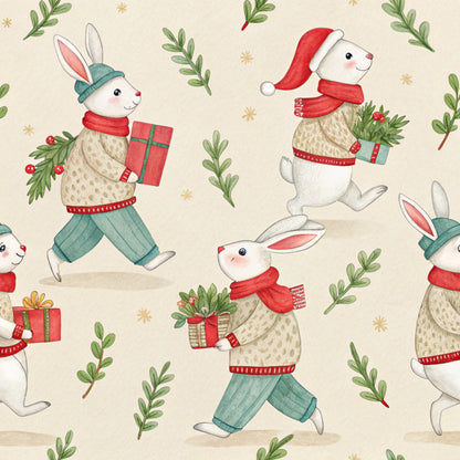 Christmas in Wonderland Pattern 55 Quilting Cotton Fabric
