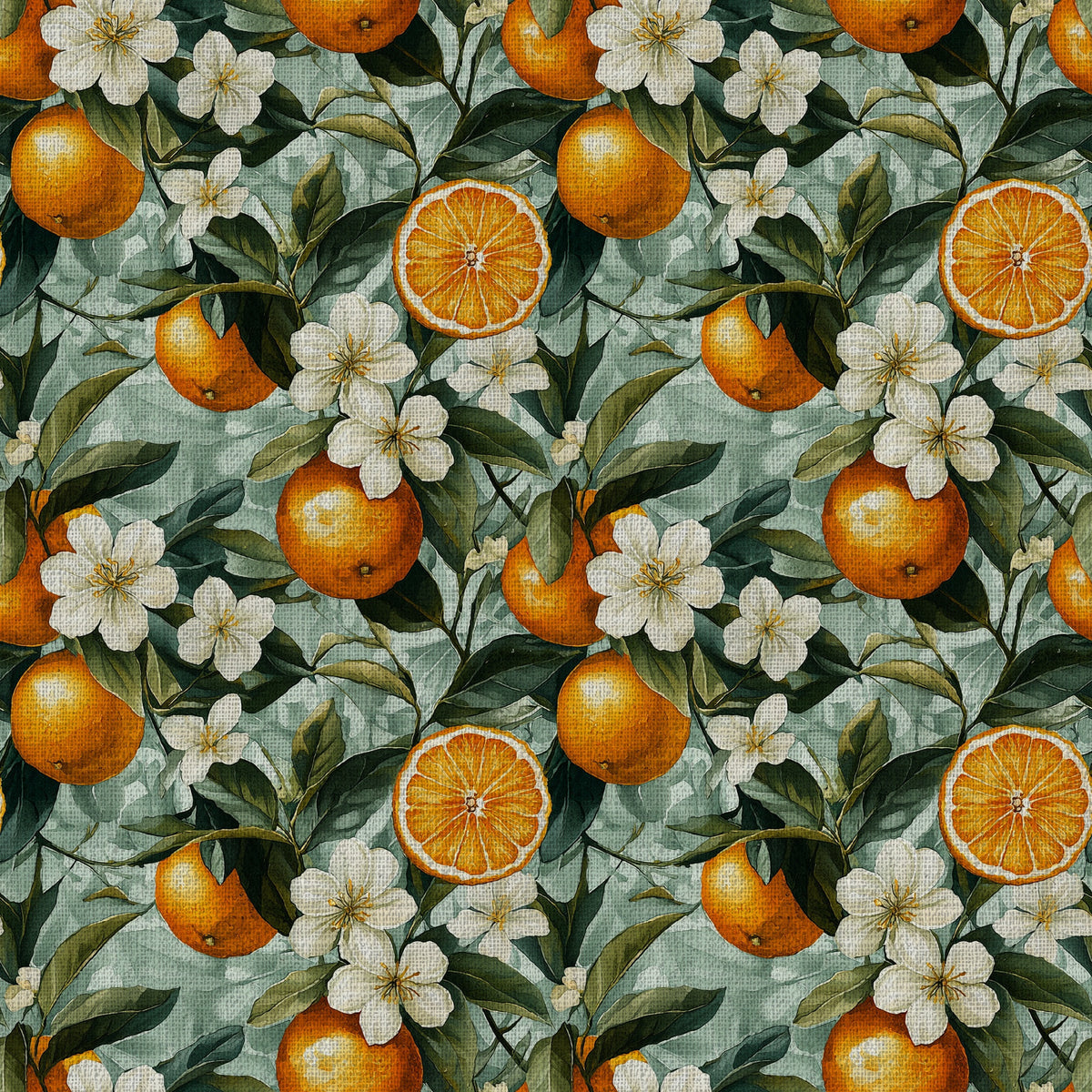 Citrus Blossoms Pattern 1 Quilting Cotton Fabric
