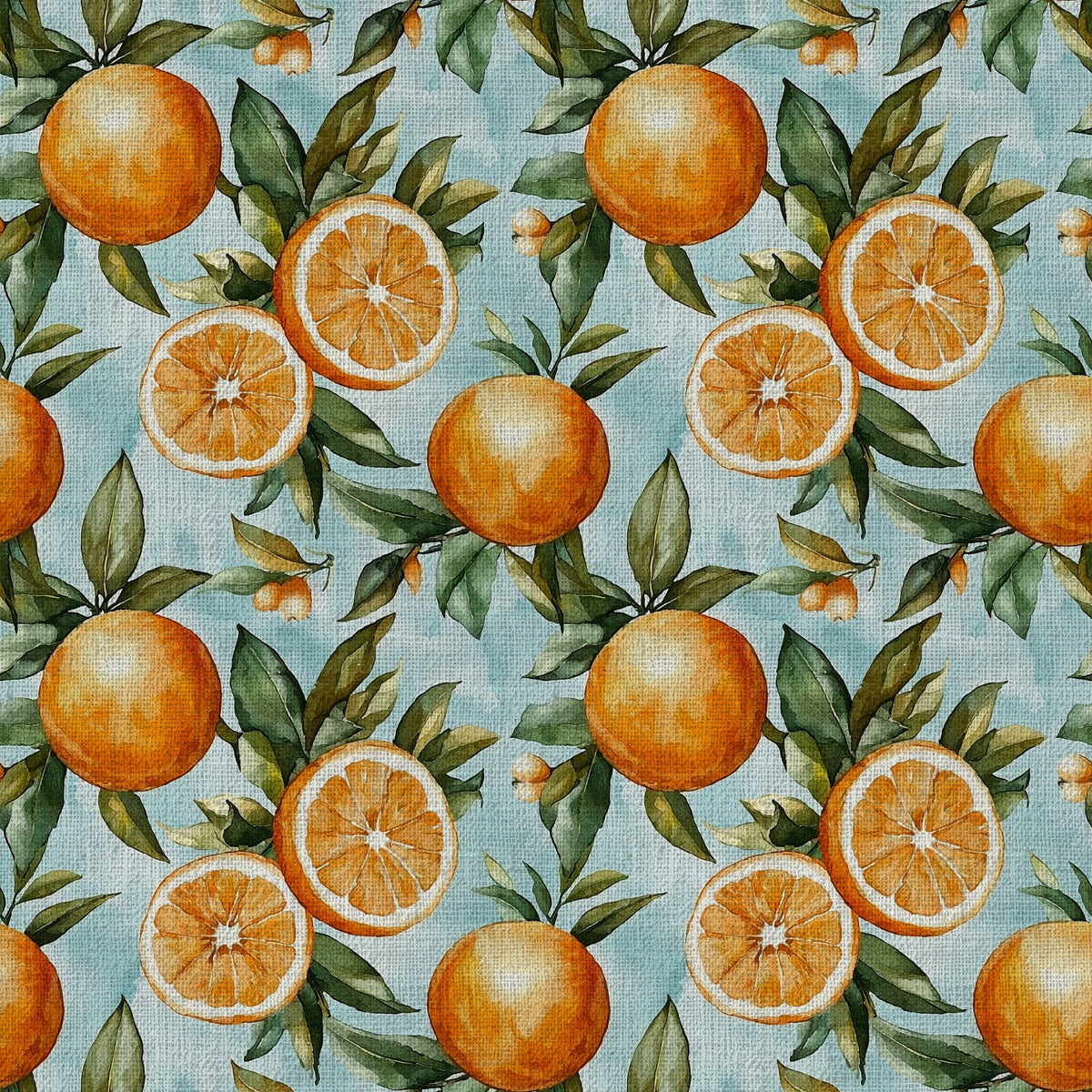 Citrus Blossoms Pattern 12 Quilting Cotton Fabric