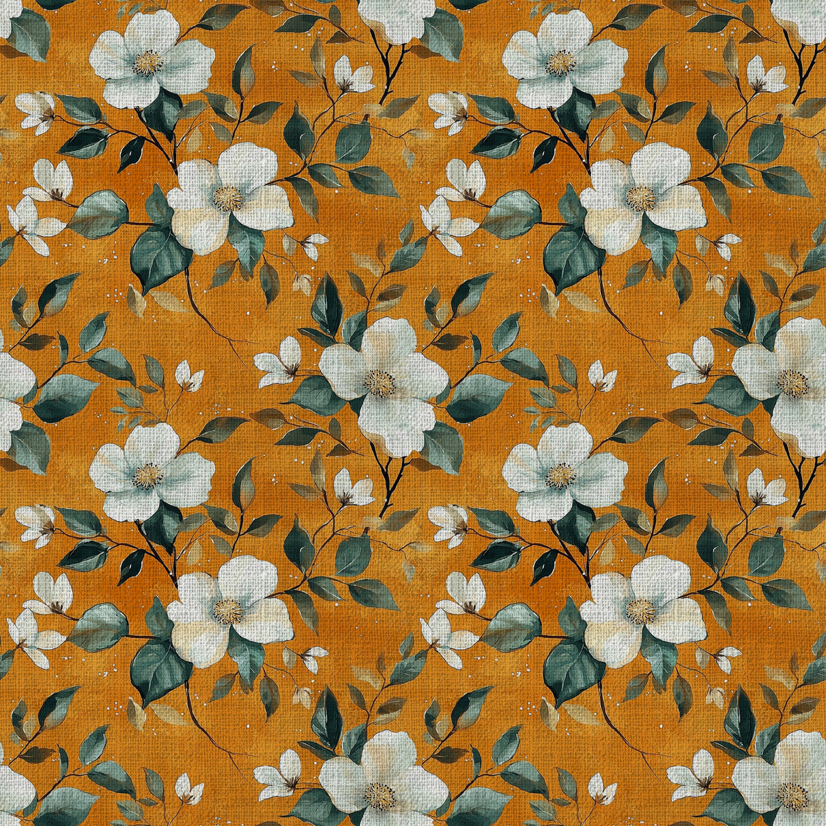 Citrus Blossoms Pattern 16 Quilting Cotton Fabric