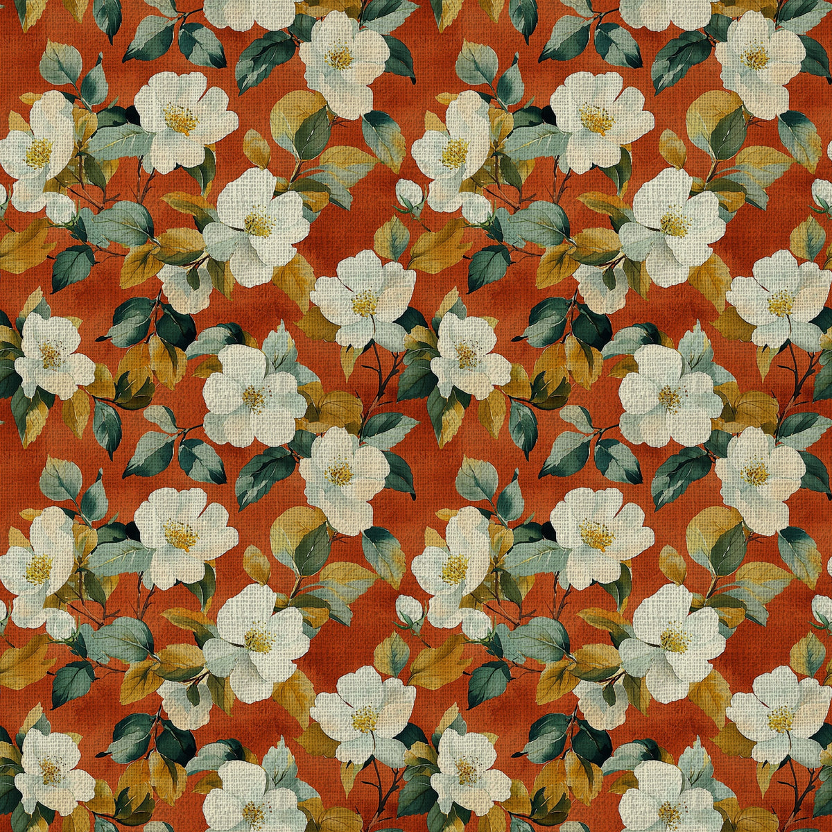 Citrus Blossoms Pattern 4 Quilting Cotton Fabric