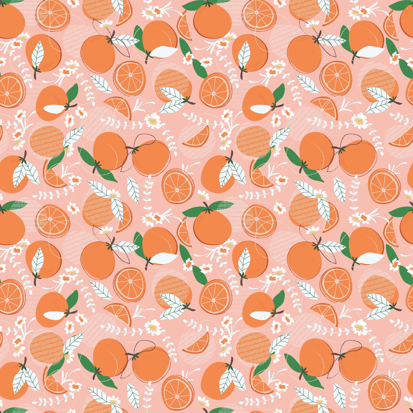 Citrus Summer Pattern 12 Quilting Cotton Fabric