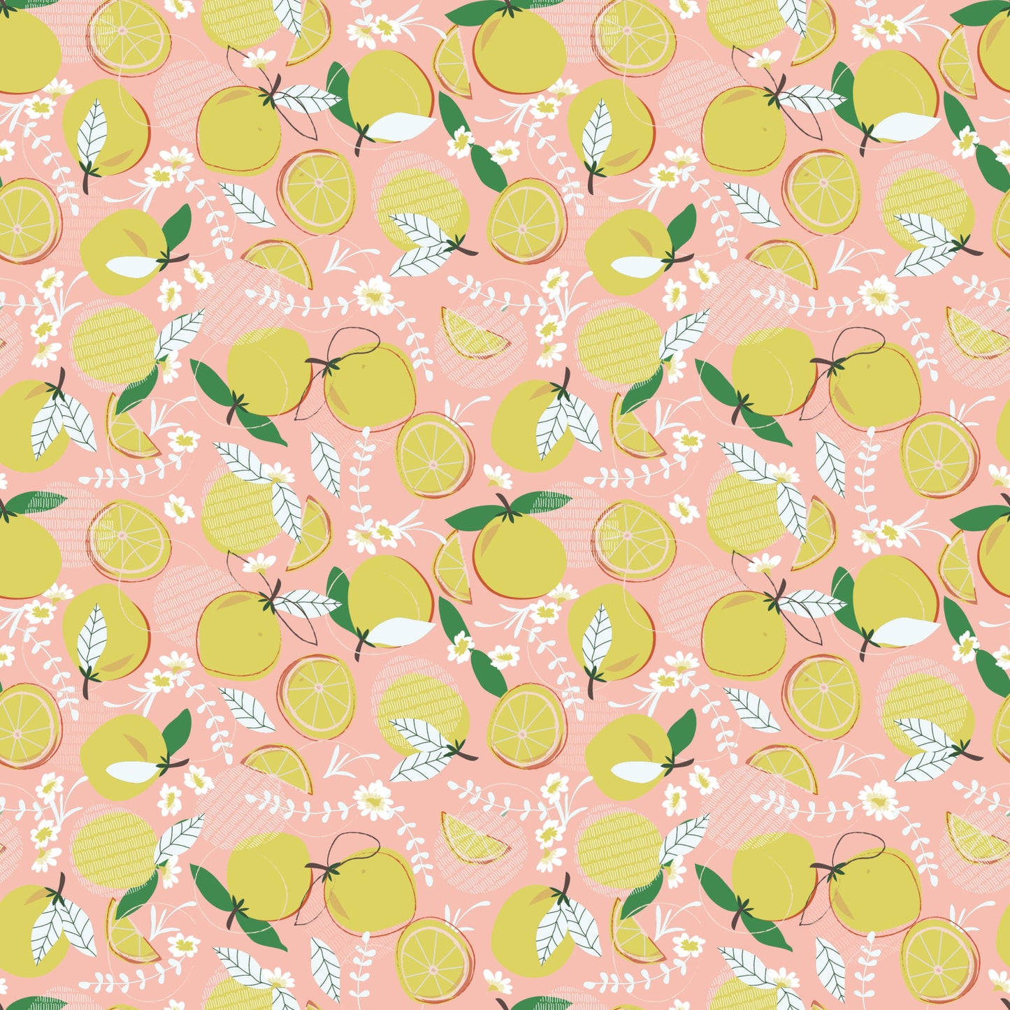 Citrus Summer Pattern 8 Quilting Cotton Fabric
