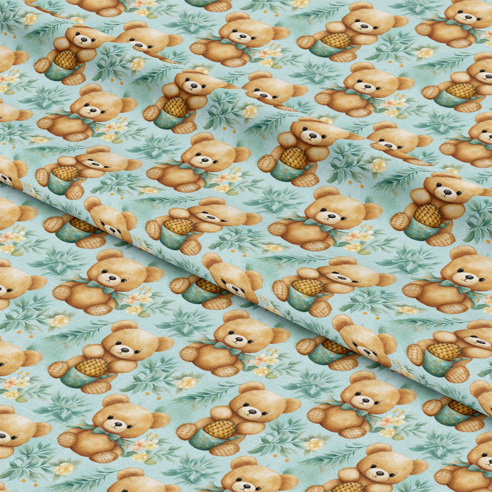 Classic Teddy Bear Pattern 10 Quilting Cotton Fabric