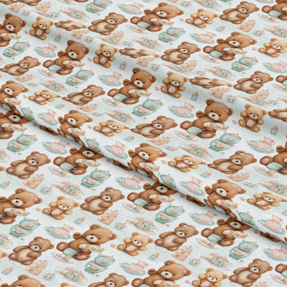 Classic Teddy Bear Pattern 8 Quilting Cotton Fabric