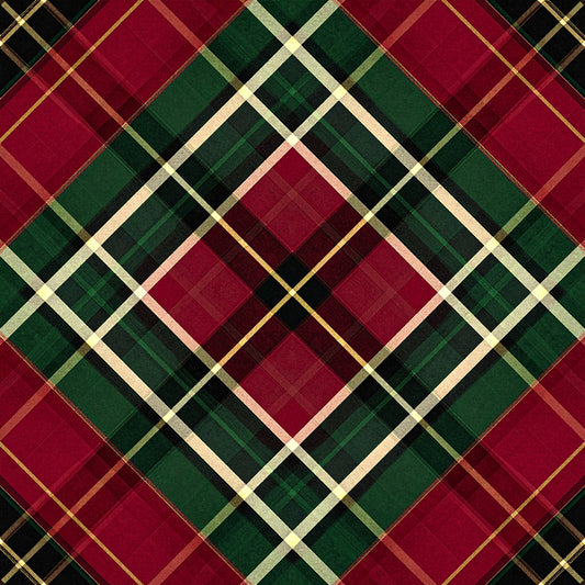 Classic Christmas Tartan Pattern 11 Quilting Cotton Fabric