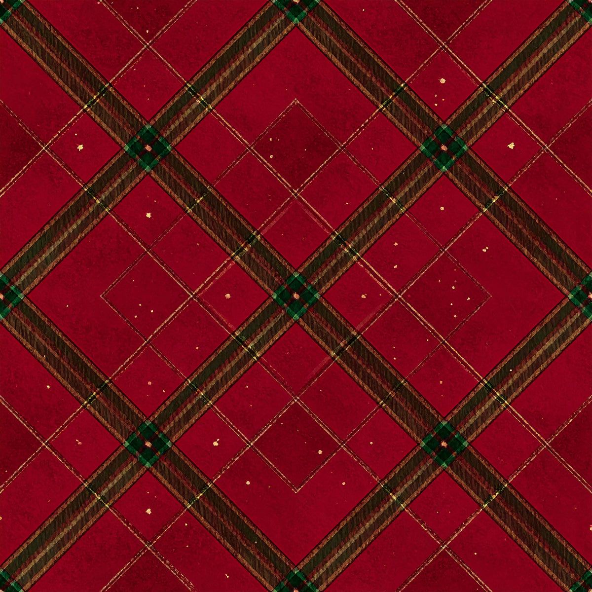Classic Christmas Tartan Pattern 13 Quilting Cotton Fabric
