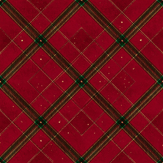 Classic Christmas Tartan Pattern 13 Quilting Cotton Fabric