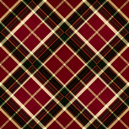 Classic Christmas Tartan Pattern 17 Quilting Cotton Fabric
