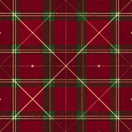 Classic Christmas Tartan Pattern 18 Quilting Cotton Fabric