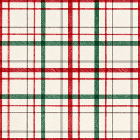 Classic Christmas Tartan Pattern 2 Quilting Cotton Fabric
