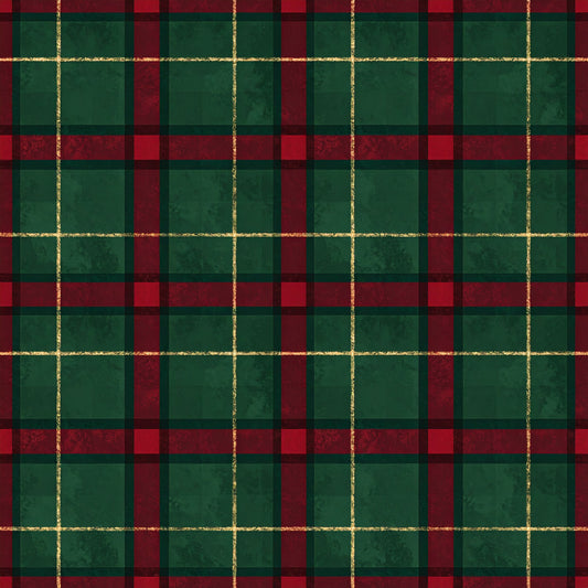 Classic Christmas Tartan Pattern 23 Quilting Cotton Fabric