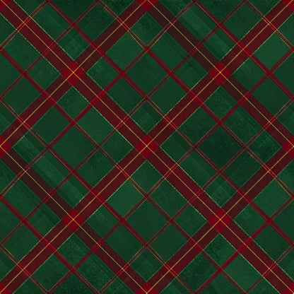 Classic Christmas Tartan Pattern 24 Quilting Cotton Fabric