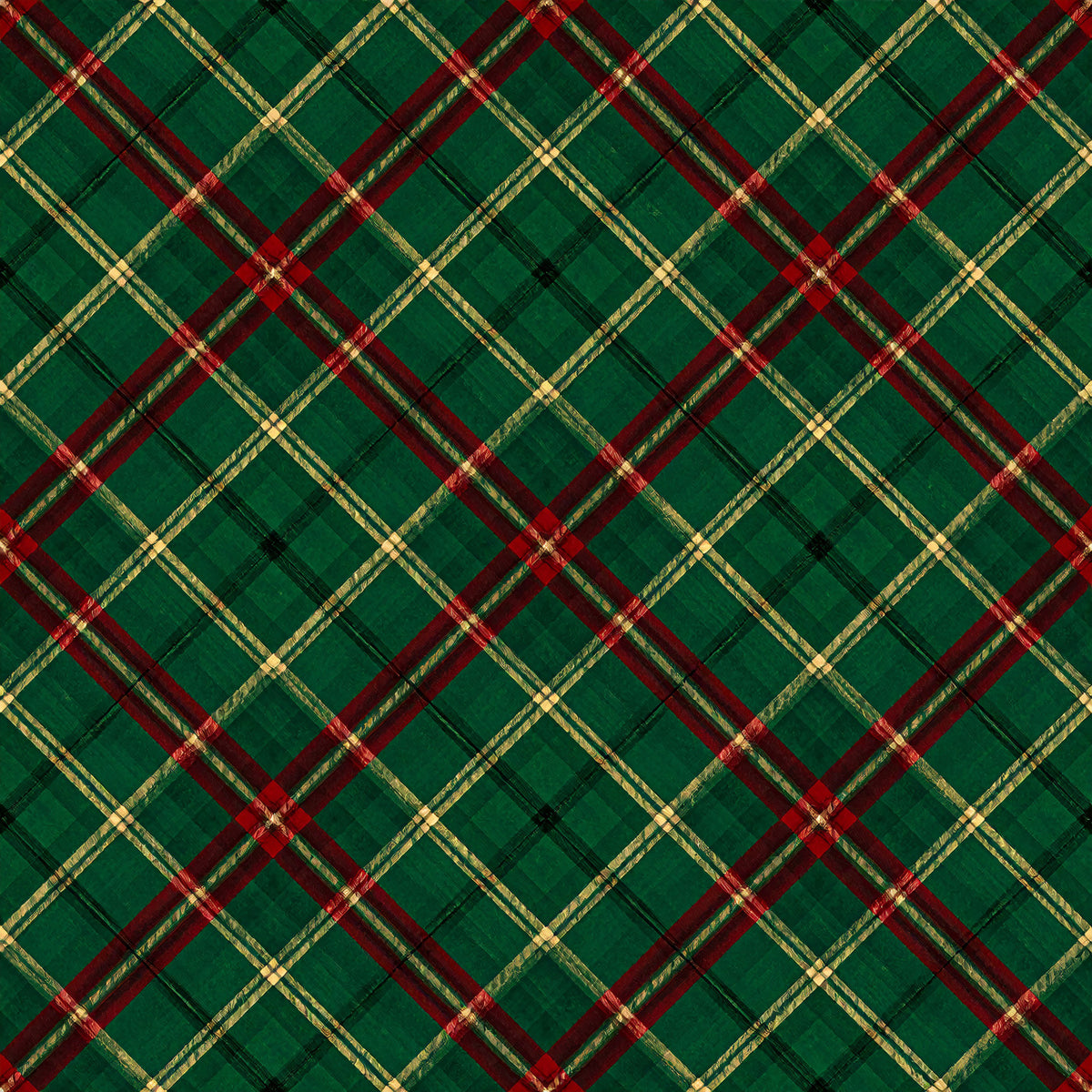 Classic Christmas Tartan Pattern 25 Quilting Cotton Fabric