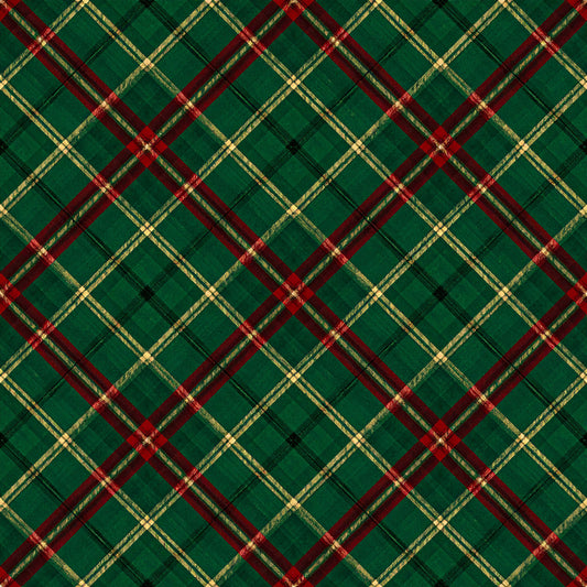Classic Christmas Tartan Pattern 25 Quilting Cotton Fabric